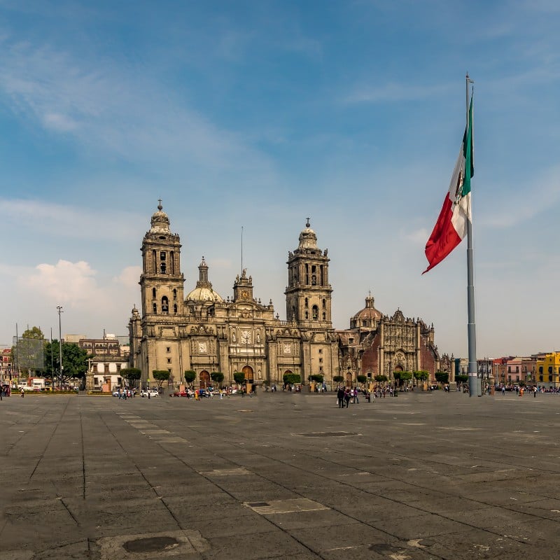 A Look at the Zocalo and Cathedral in Mexico City