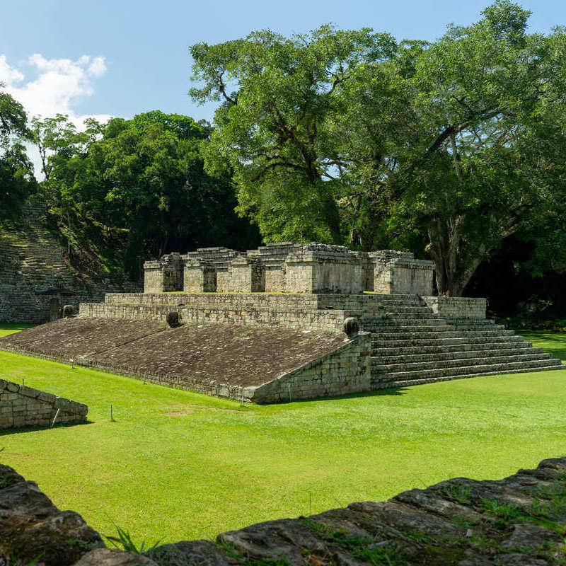 Mayan Ruins In Copan, An Ancient Mayan City State In Honduras, Central America
