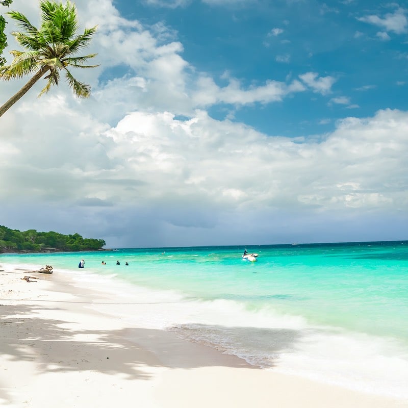 Playa Blanca On Baru Island, Off Cartagena, Colombia, South America