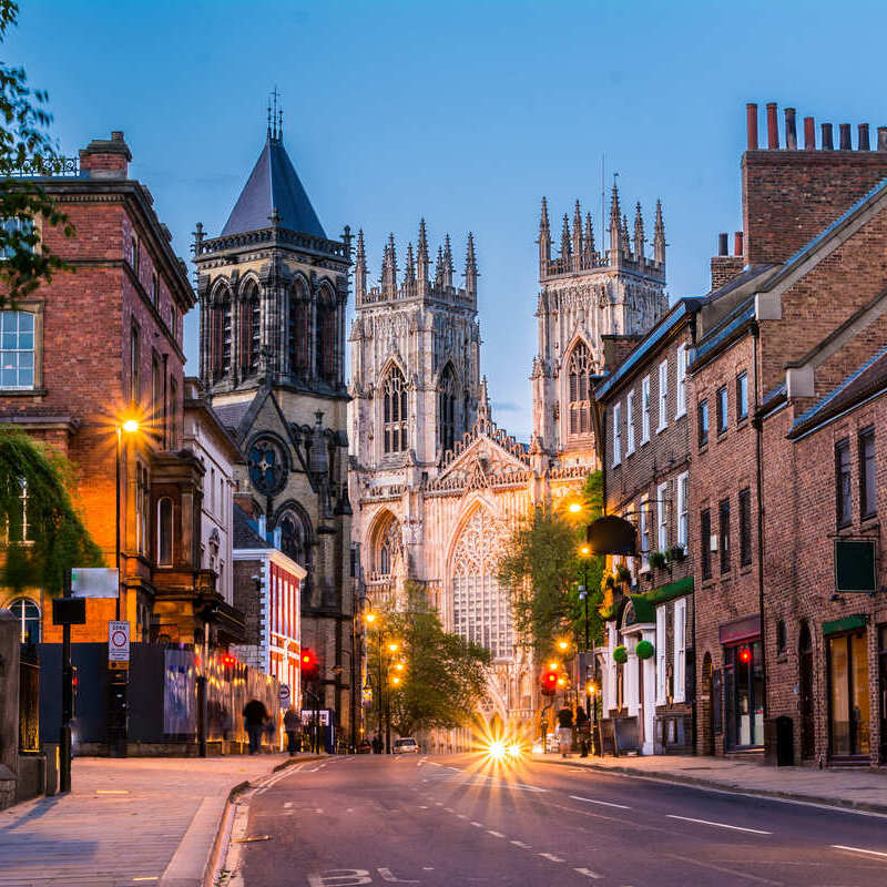 View Of York Minster In York, Northern England, United Kingdom