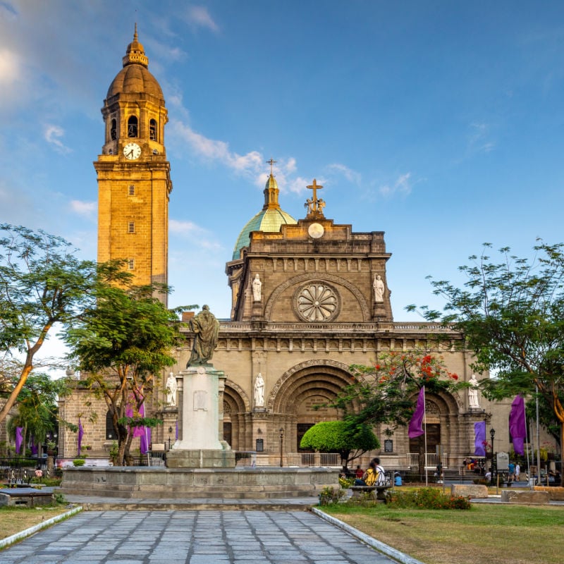 Cathedral in Manila, Capital City Of The Philippines, Southeast Asia