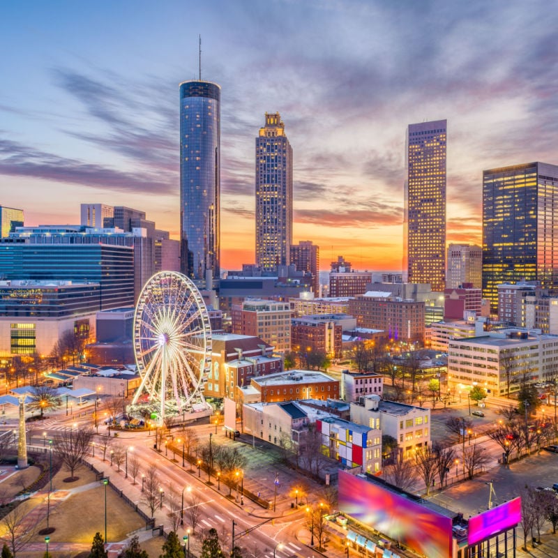 Atlanta, Georgia, USA downtown skyline.