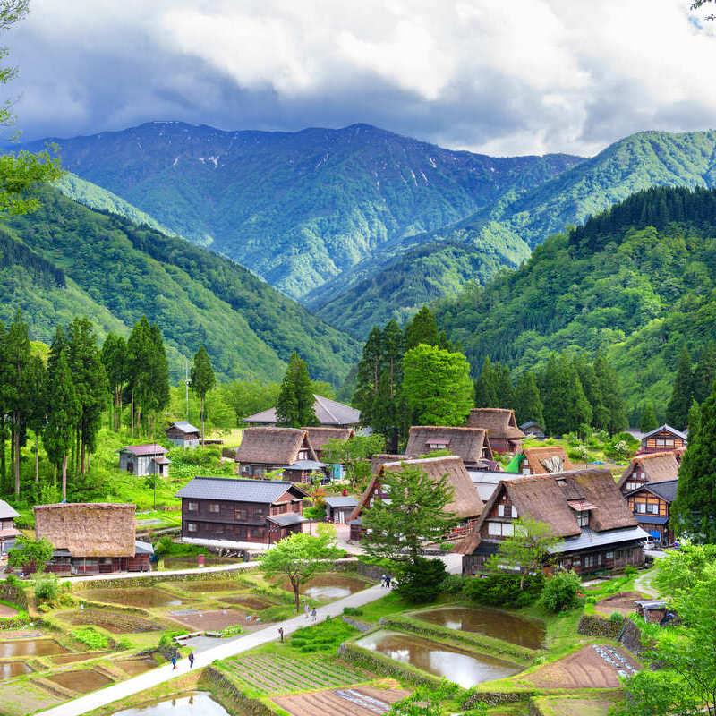 Gokayama District In Northern Japan, East Asia