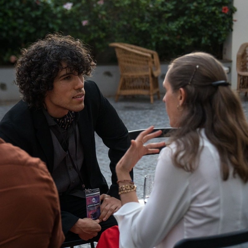 People Interacting At The Digital Nomad Fest Conference In Madeira Island, Portugal, Southern Europe