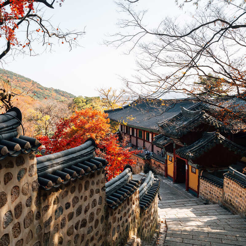 The Beomeosa Temple In Busan, South Korea, East Asia