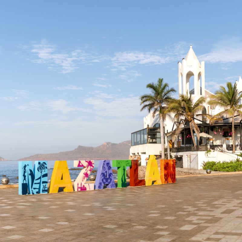 colorful mazatlan sign