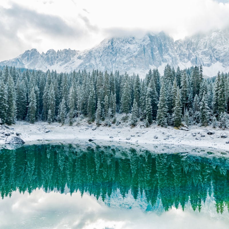 lake Carezza, Italy