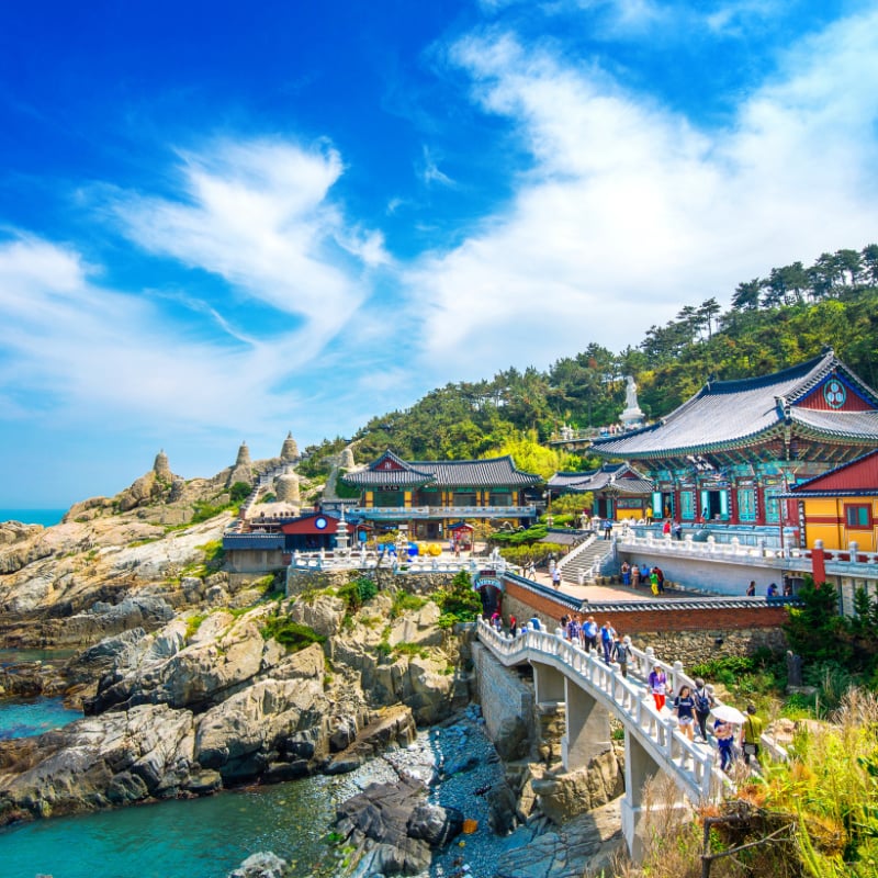 temple in busan, south korea, east asia