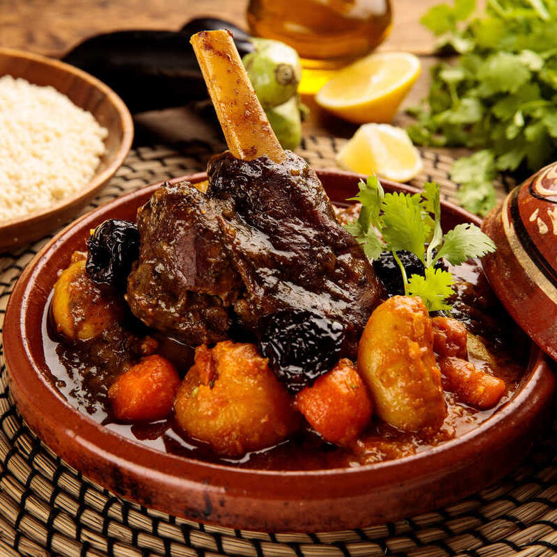 Moroccan Lamb And Vegetable Couscous, Moroccan Food, Morocco, North Africa