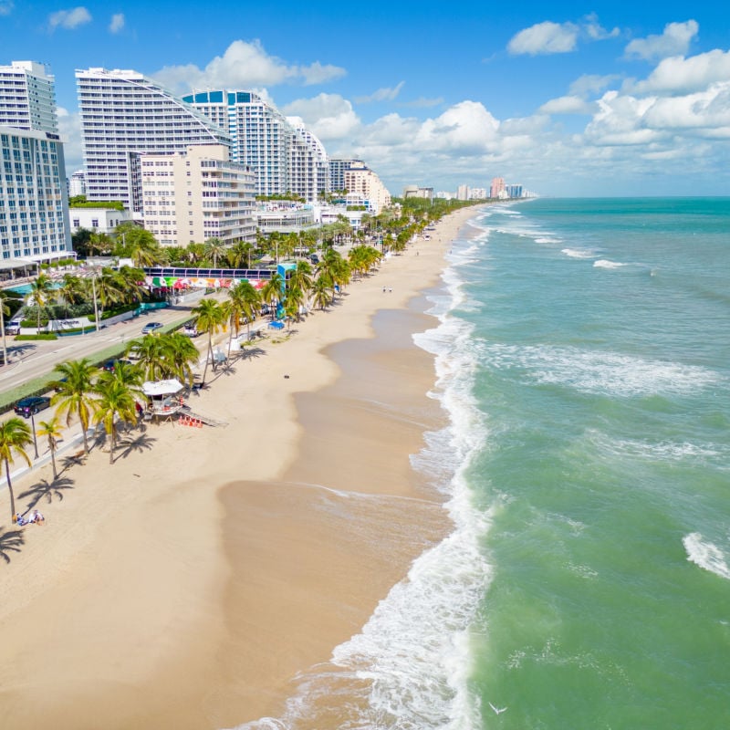 aerial view of Fort Lauderdale, Florida