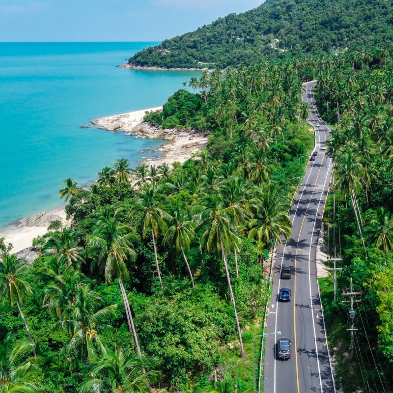 aerial view of sichon thailand