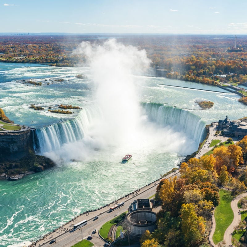 horseshoe falls in niagara falls canada