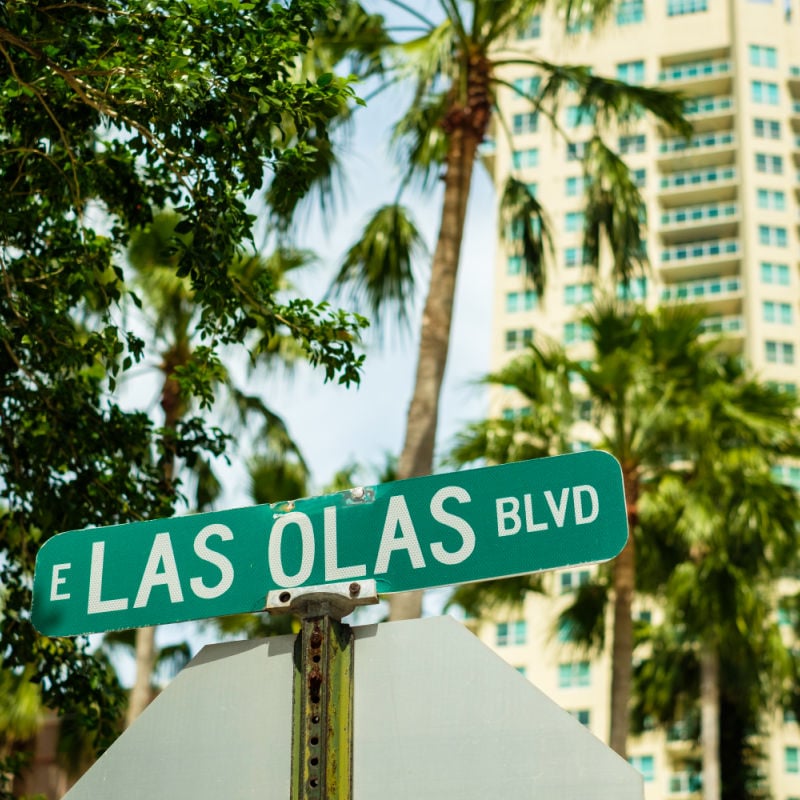 sign of Las Olas Boulevard, Fort Lauderdale