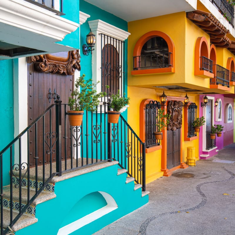 Vibrant Buildings Puerto Vallarta