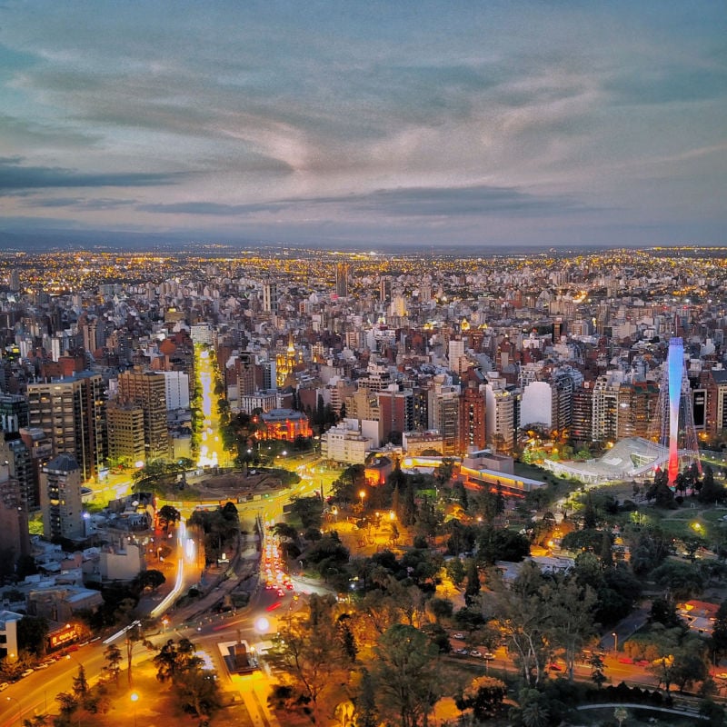 Cordoba Argentina at Dusk