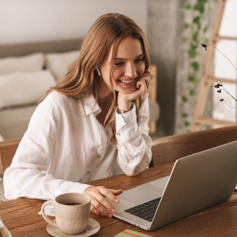 Woman Working From Home