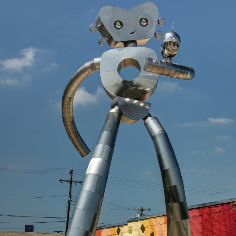 robot in deep ellum Dallas