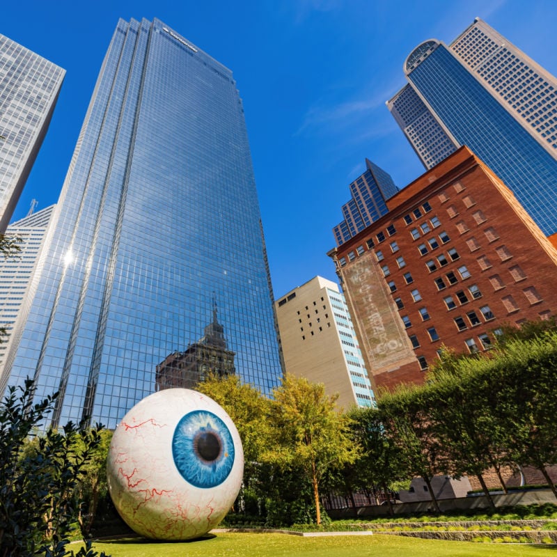 downtown Dallas eyeball