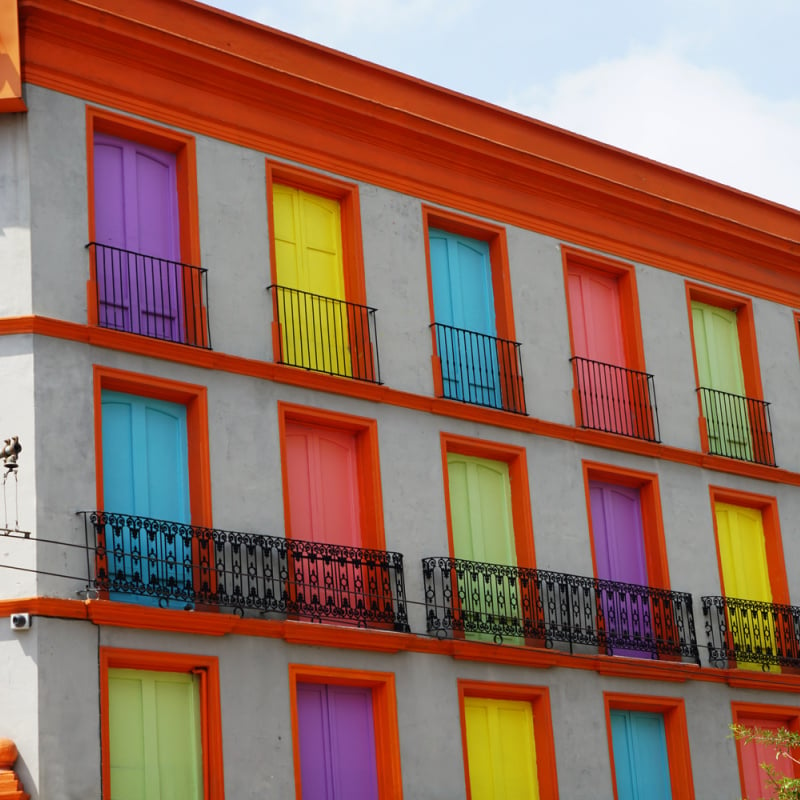 Colorful building in Guadalajara