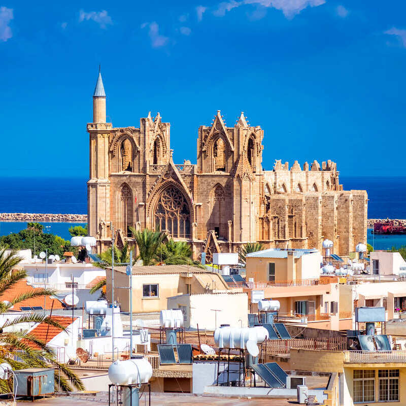 Lala Mustafa Pasha Mosque In Famagusta, Northern Cyprus