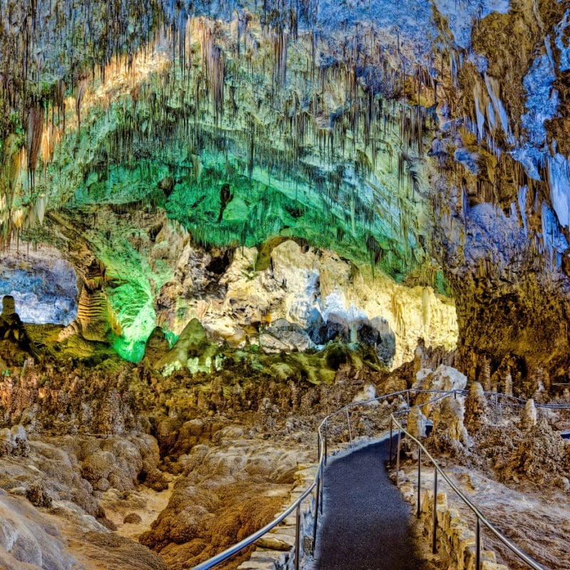 Pathway through the Big Room, Carlsbad Caverns, New Mexico