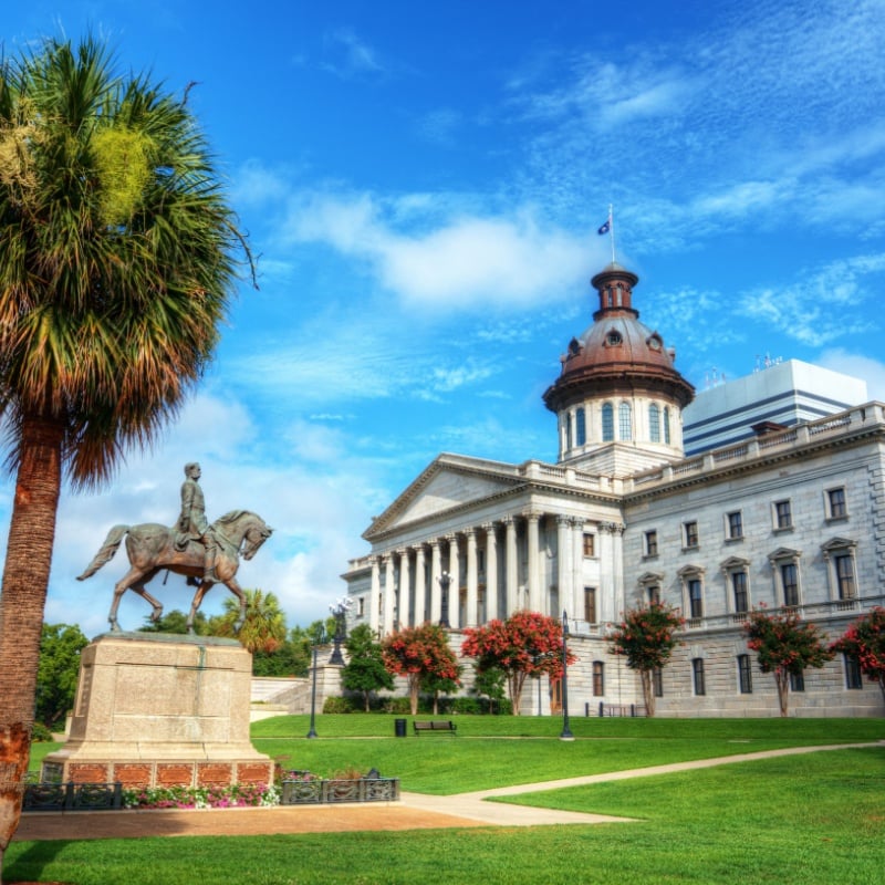 The South Carolina State House in Columbia