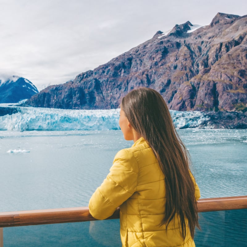 Woman on Alaska Cruise