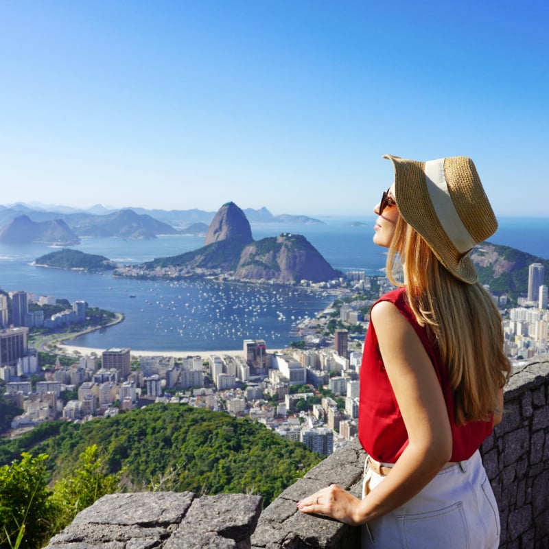 Female Tourist In Rio de Janeiro, Brazil, South America