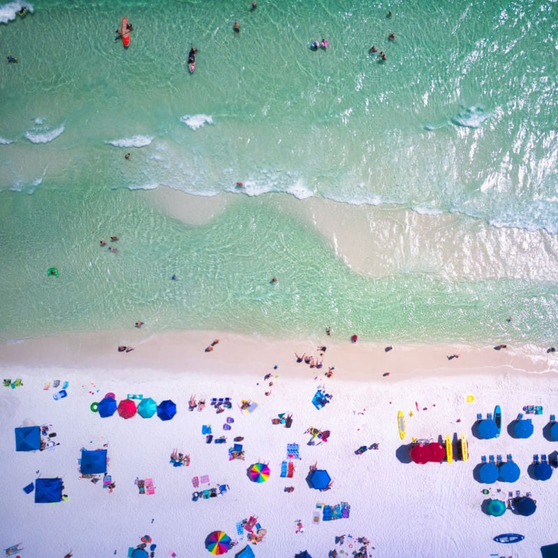 Aerial view of Santa Rosa Beach