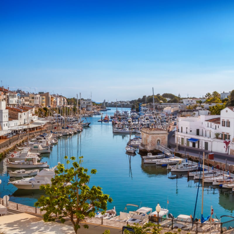 Port in Menorca