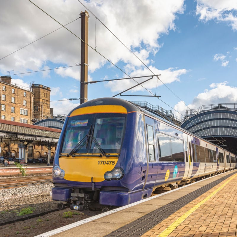 Train in York, U.K. 