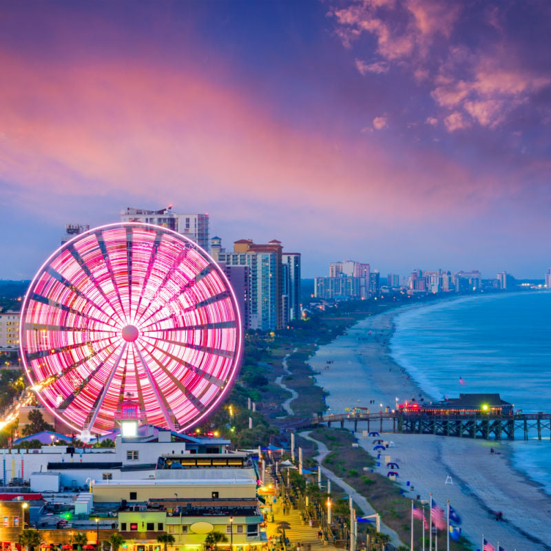 Myrtle Beach at sunset