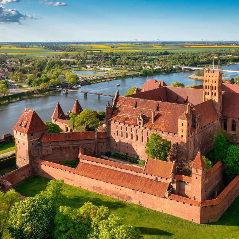 Aerial View Of Malbork Castle, Pomerania, Poland, Central Eastern Europe.jpg