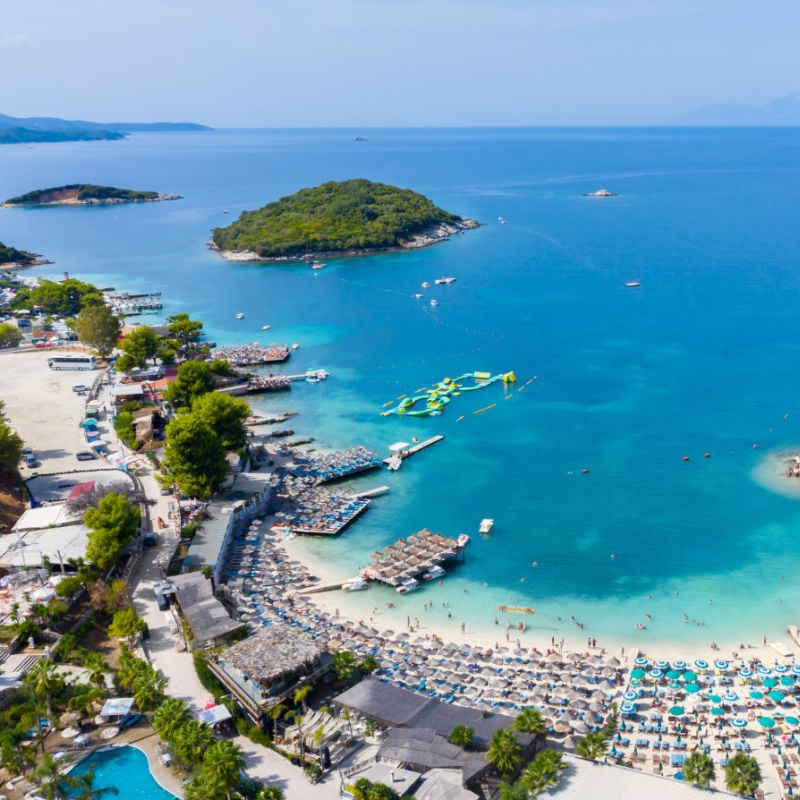 Beach in Ksamil