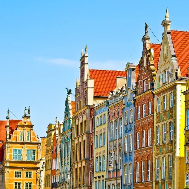 Colorful Buildings On Dluga Street, Gdansk, Pomerania, Poland, Central Eastern Europe.jpg