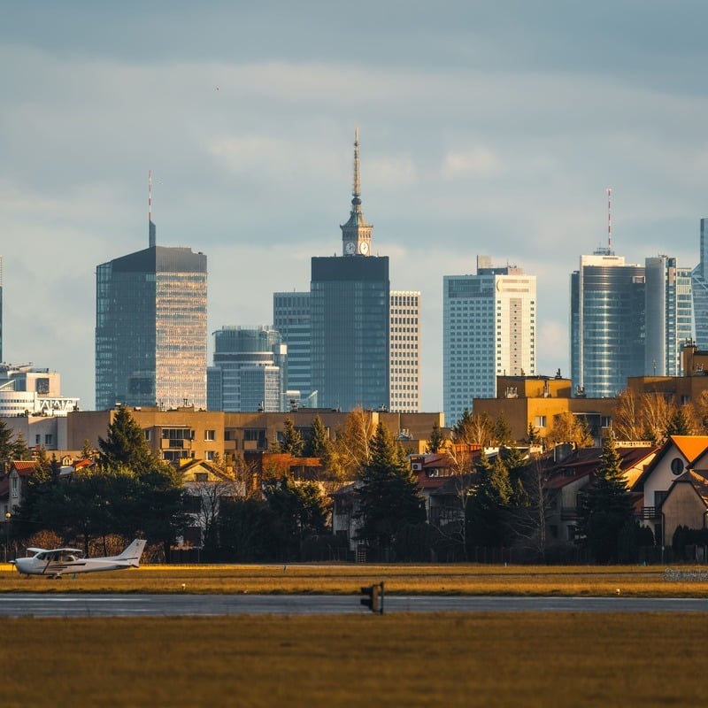 Modern Skyline Of Warsaw, Poland, Central Eastern Europe