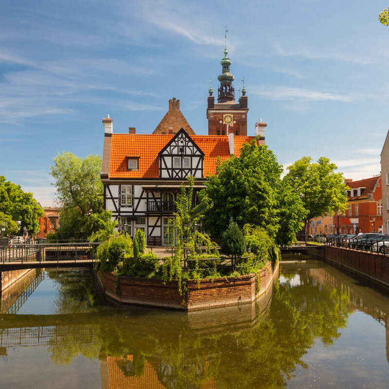 Picturesque Canal In Gdansk, Pomerania, Poland, Central Eastern Europe.jpg