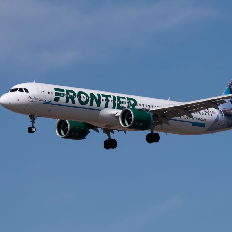 Frontier plane in the sky