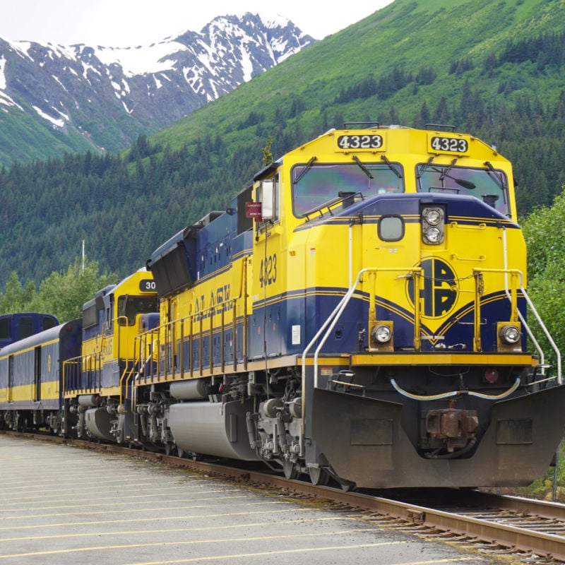 Alaska train in Seward