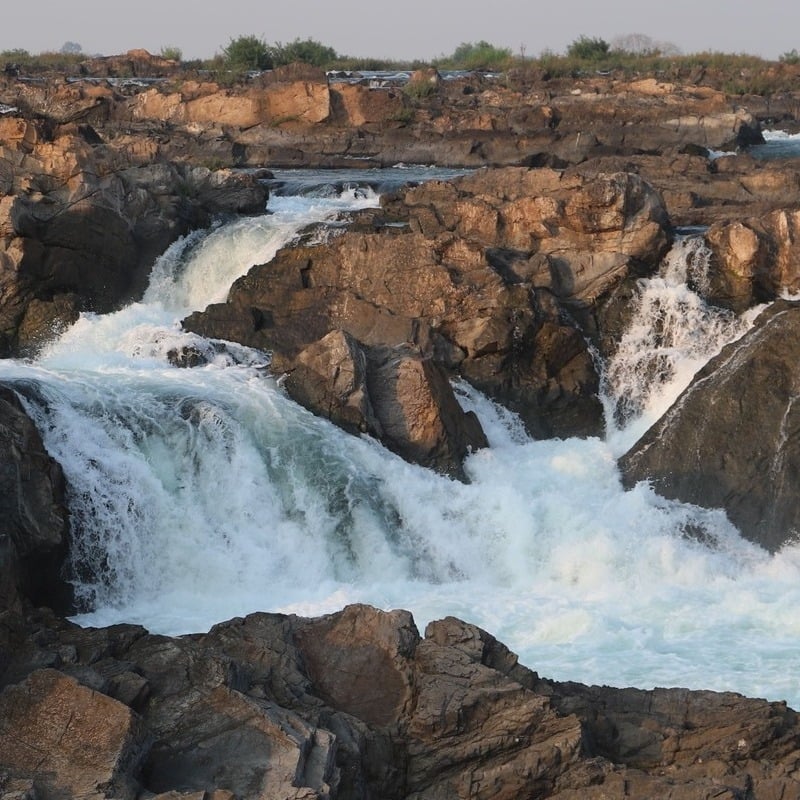 Beautiful Bou Sra Waterfalls In Cambodia, Southeast Asia