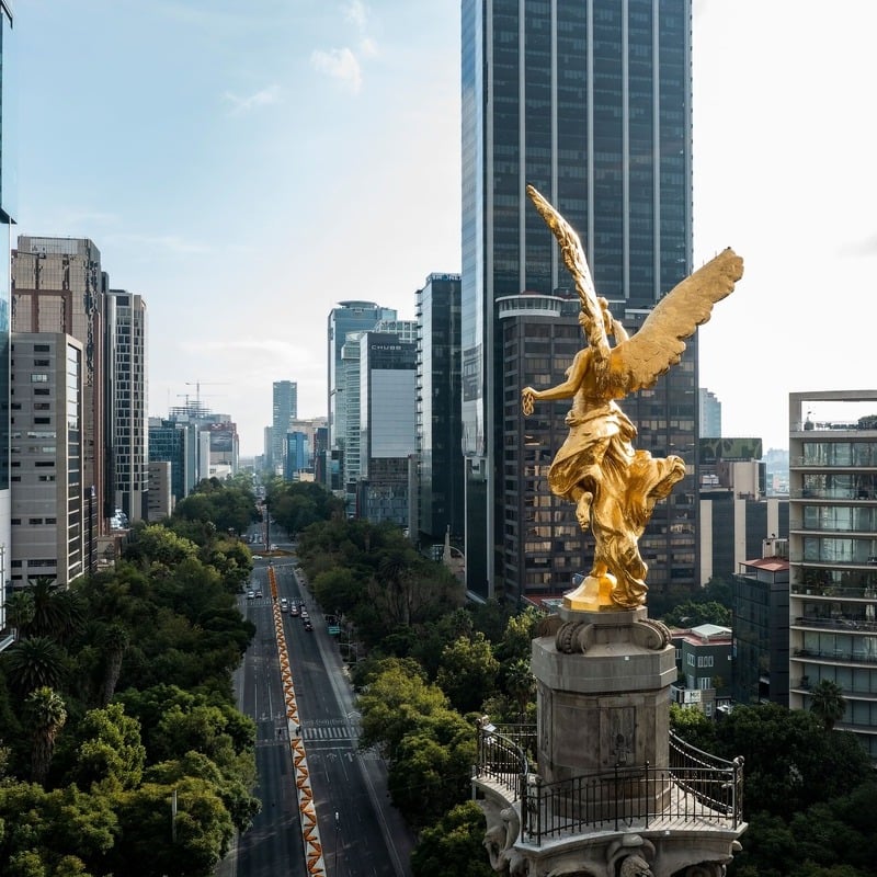 Golden Angel Statue In Mexico City, Mexico, Latin America.jpg