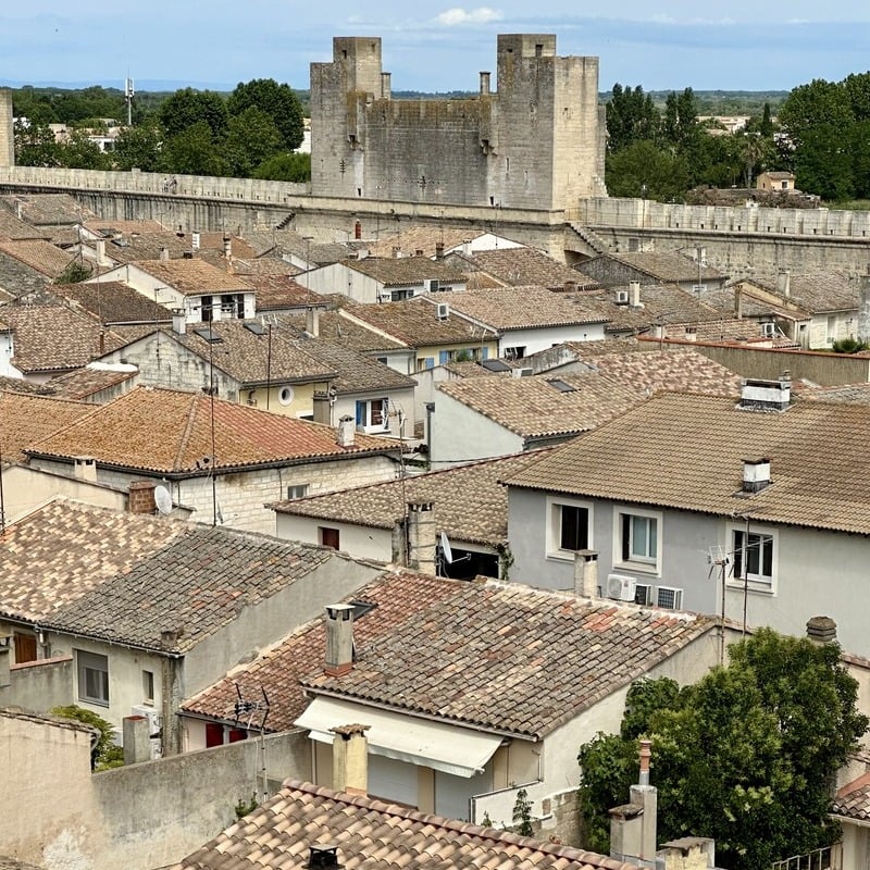 House In The Inner City, Old Town Of Aigues-Mortes, Camargues Region Of Southern France, Southern Europe