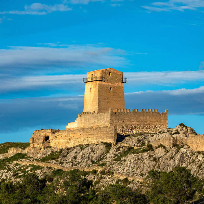 Medieval Castle In Castilla La Mancha, Spain, Southern Europe