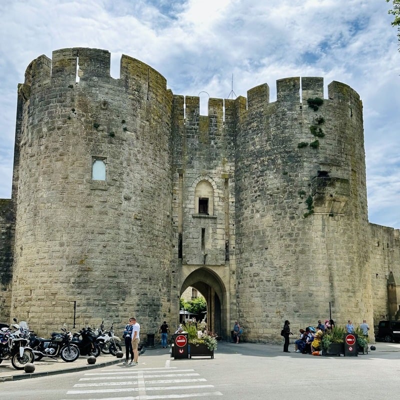 Medieval City Gate In Aigues-Mortes, Camargues, Southern France, Southern Europe