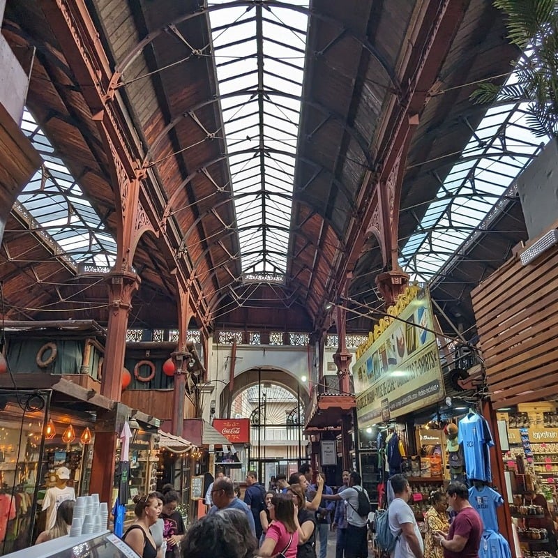 Landmark Building In The Ciudad Vieja, Historic Center Of Montevideo, Capital Of Uruguay, South America