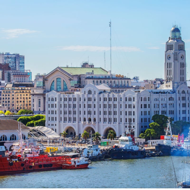 The Port In Montevideo, Uruguay, South America