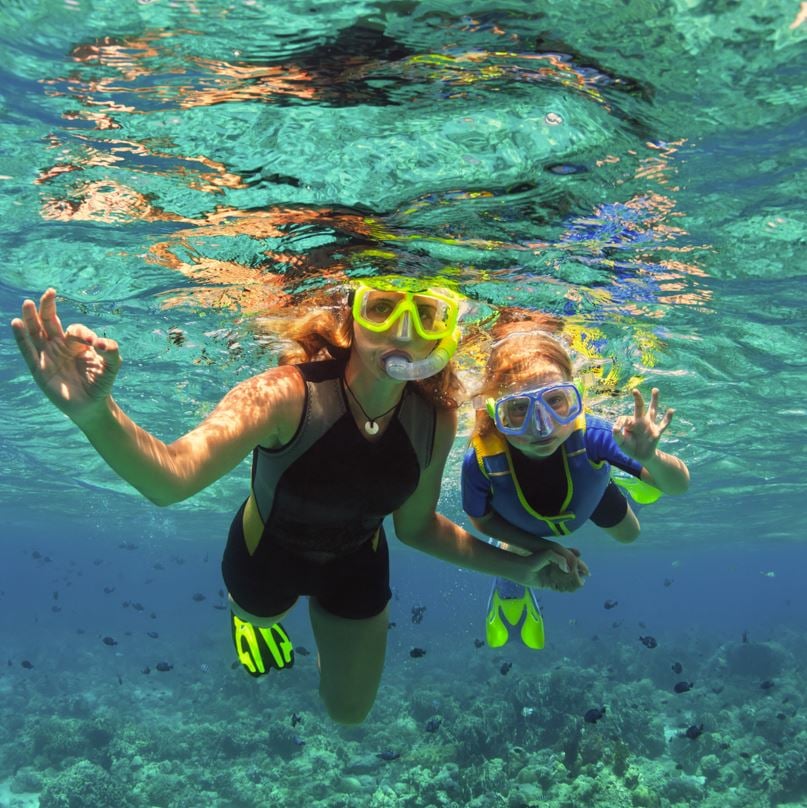 People snorkeling