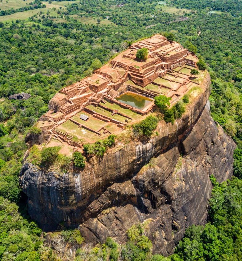 aerial view of Sri Lanka landscape