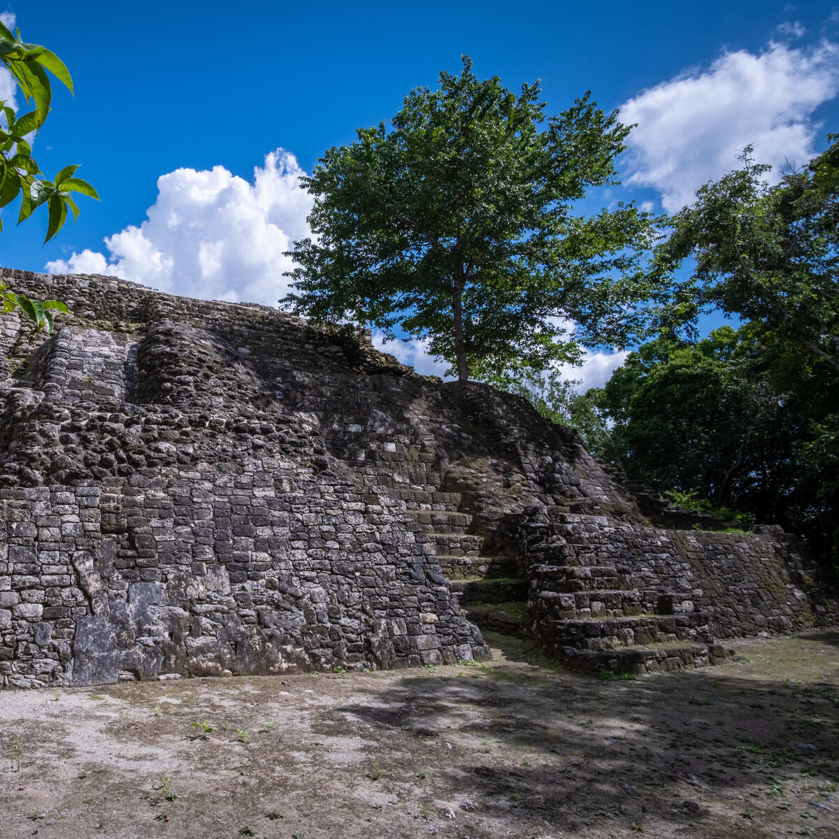 Ancient Mayan Ruin In Ichkabal, Mexico