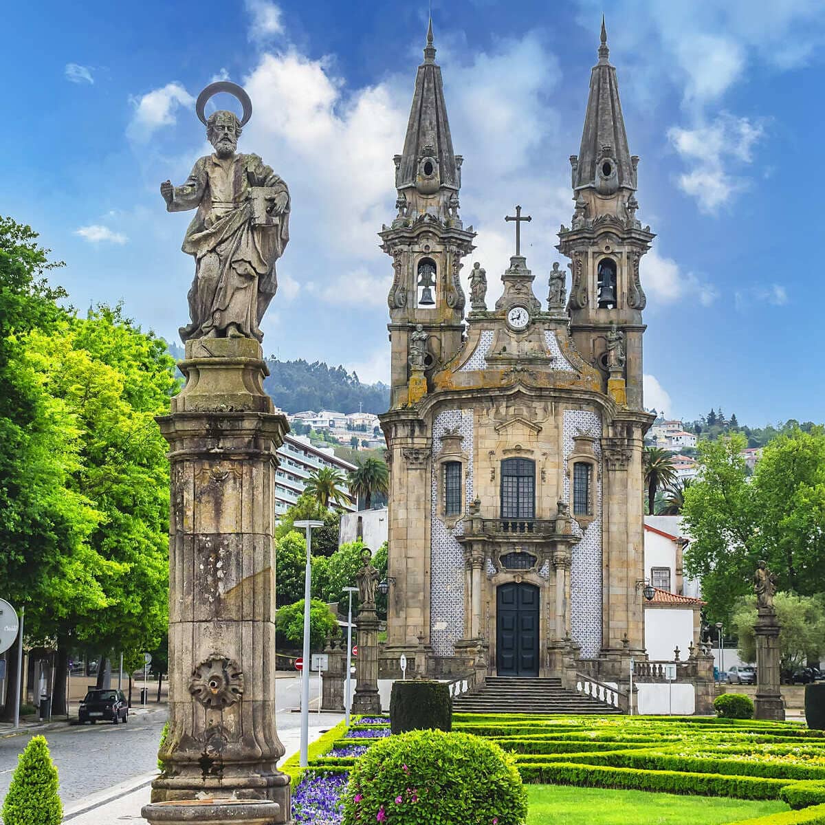 Baroque Church In Guimaraes, Portugal